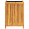 vidaXL Garden Planter with Liner 54x31x75 cm Solid Wood Acacia