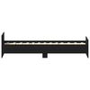 vidaXL Bed Frame without Mattress Black Oak 75x190 cm Engineered Wood