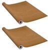 vidaXL Self-adhesive Door Films 2 pcs Light Oak 210x90 cm PVC