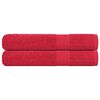 vidaXL Sauna Towels "FROGN" 2 pcs Red 80x200 cm 360 gsm