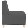 vidaXL Modular Sofa Unit Armless Dark Grey 55 x 74 x 82 cm