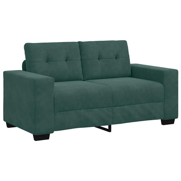 vidaXL Sofa 120cm Dark Green Poly velvet