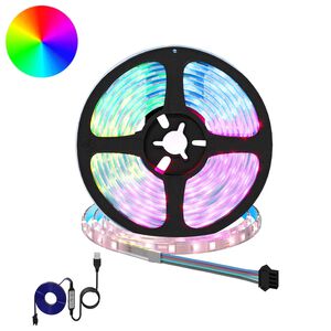 vidaXL LED Strip 2 pcs Black and Transparent Copper and Plastic