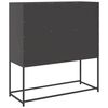 vidaXL Sideboard Black 100.5x39x107 cm Cold-rolled Steel