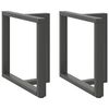 vidaXL Dining Table Legs T-Shaped&nbsp;2 pcs Anthracite 80x35x(72-73) cm Steel