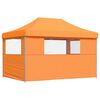 vidaXL Party Tent Folding Orange 279 x 410 x 315 cm Oxford Fabric