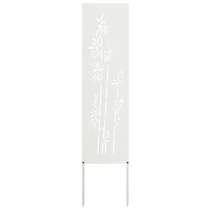 vidaXL Garden Privacy Screen White 32 x 140 cm Cold-rolled steel