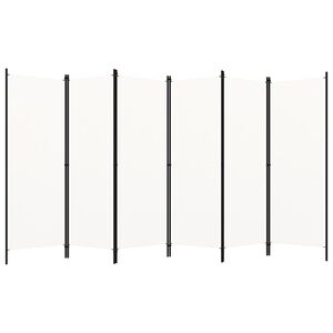 vidaXL 6-Panel Room Divider White 300x180 cm