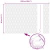 vidaXL Fence with Post Silver 0.8 x 25 m Steel