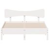 vidaXL Bed Frame without Mattress White 120x190 cm Small Double Solid Wood Pine