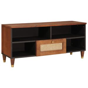 vidaXL TV Cabinet with Shelf Brown 100 x 33.5 x 46 cm Solid Mango Wood
