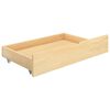 vidaXL Bed Frame without Mattress with 2 Drawers Solid Wood 160x200 cm