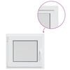 vidaXL Basement Window Internal Colour White RISOR 60 x 50 cm