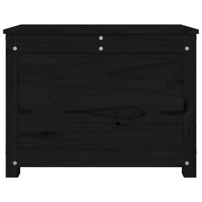 vidaXL Storage Box Black 60x32x45.5 cm Solid Wood Pine