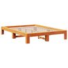 vidaXL Bed Frame without Mattress Wax Brown 160x200 cm Solid Wood Pine