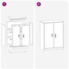 vidaXL Storage Cabinet White 80 x 40 x 105 cm Steel