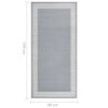 vidaXL Runner Rug BCF Grey with Motif 80x150 cm
