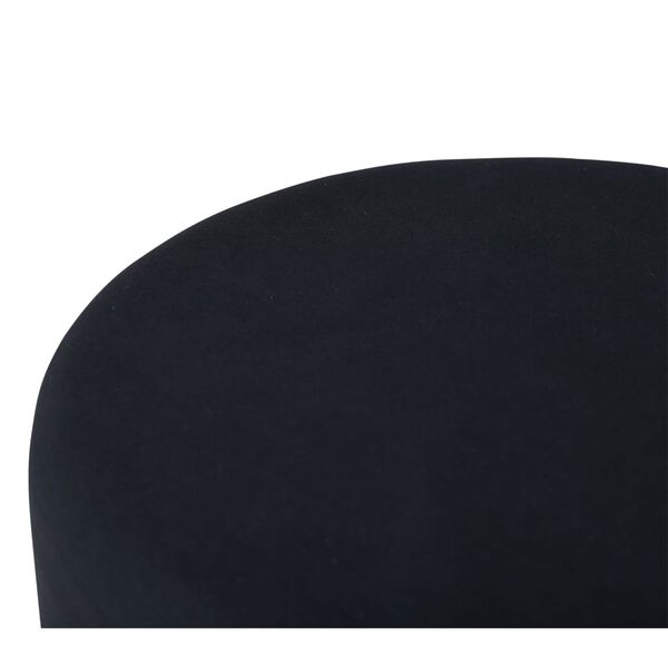 Venture Home Pouffe Pippi 45.5x45.5x46.5 cm Velvet Black and Copper