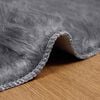 vidaXL Faux Sheepskin Rug Tafalla Anthracite Ø 100 cm Polyester