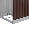 vidaXL Log Holder Brown 40x45x100 cm Galvanised Steel