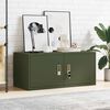 vidaXL Storage Cabinet Olive Green 90 x 40 x 40 cm Cold-Rolled Steel
