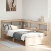 vidaXL Bookcase Bed without Mattress 90x190 cm Solid Wood Pine
