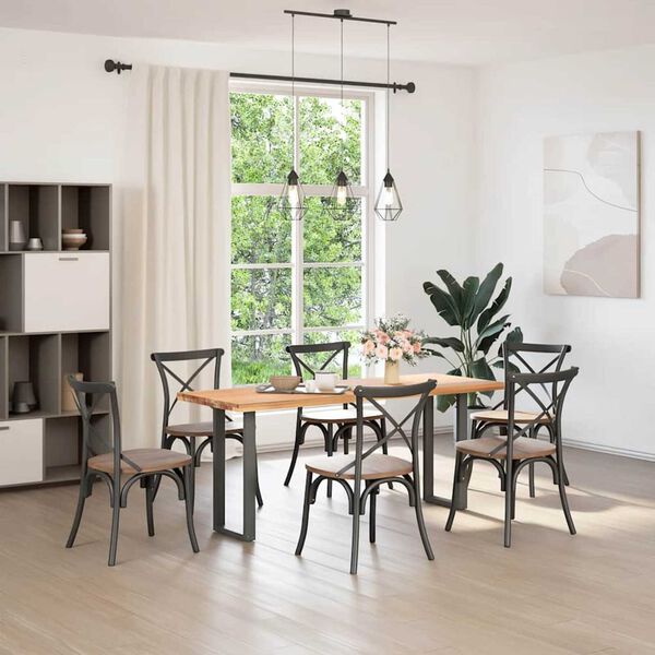 vidaXL Console Table Legs U-Shaped 2 pcs Anthracite 28x(72-73) cm Steel