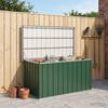 vidaXL Garden Storage Box Green 129x67x65 cm
