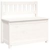 vidaXL Bench White 80x41x77 cm Solid Wood Pine