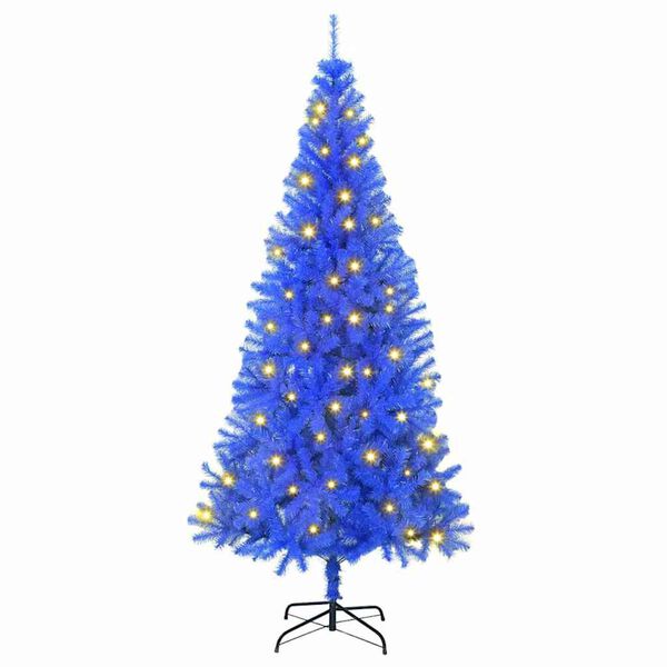 vidaXL Christmas Tree with 300 LEDs with Stand Blue 180 cm PVC