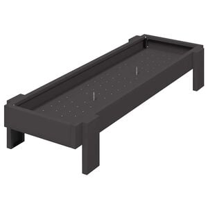 vidaXL Chicken Feeding Trough Black 80 x 28 x 13.5 cm