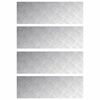 vidaXL Stair Tread Rectangular 4 pcs Silver 90 x 30 cm Aluminium