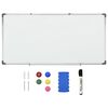 vidaXL Magnetic Whiteboard White 110x60 cm Steel