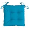 vidaXL Chair Cushions 4 pcs Light Blue 40x40x7 cm Oxford Fabric