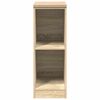 vidaXL Garage Storage Cabinet Sonoma Oak 30x51x85 cm Solid Wood Pine