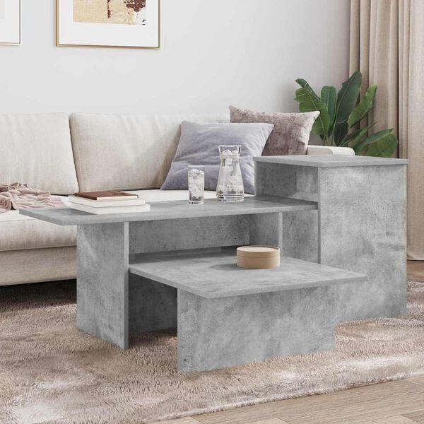 vidaXL Console Table Concrete Grey 80 x 50 x 225 cm Engineered Wood