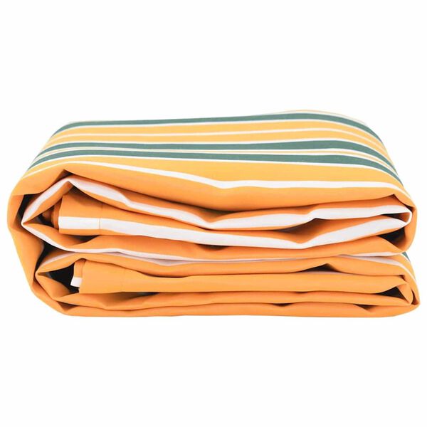 vidaXL Awning Replacement Green and Yellow 1000 x 160 cm