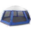 vidaXL Pool Tent with Removable Fly & Mesh Walls Azure Blue 612x612 cm