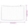 vidaXL Trailer Net with Elastic Rope White 2.1x1.25 m PP