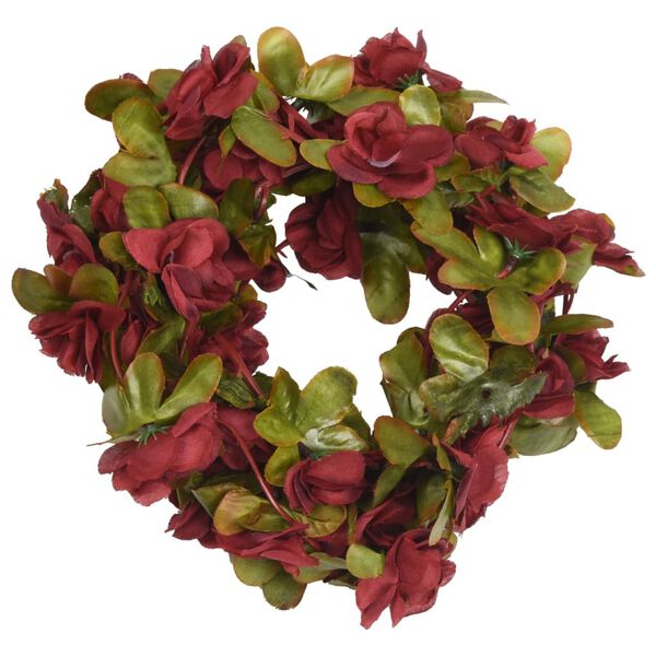 vidaXL Christmas Flower Garlands 6 pcs Wine Red 250 cm