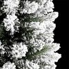 vidaXL Artificial Christmas Tree with 300 LEDs with Stand White 240 cm