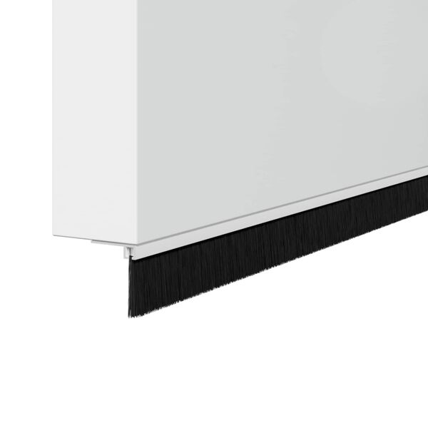 vidaXL Screw-on Door Brush Seals 2 pcs White 100 cm Aluminium Alloy