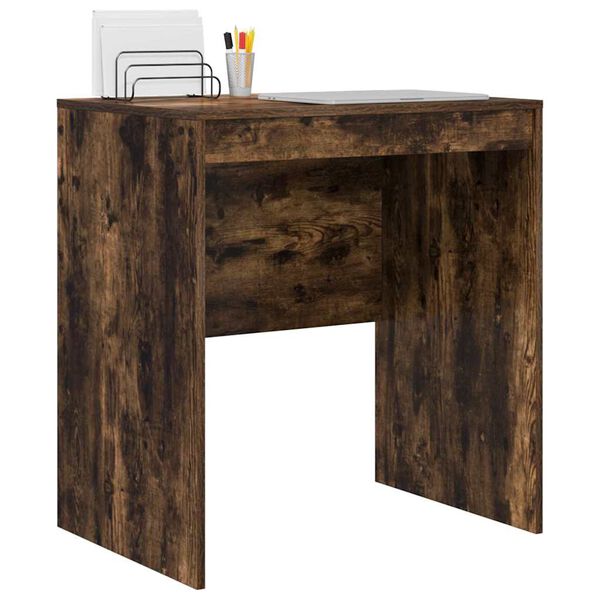 vidaXL Desk Smoked Oak 70 x 50 x 76 cm