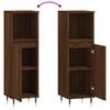 vidaXL Bathroom Cabinet Brown Oak 30x30x100 cm Engineered Wood