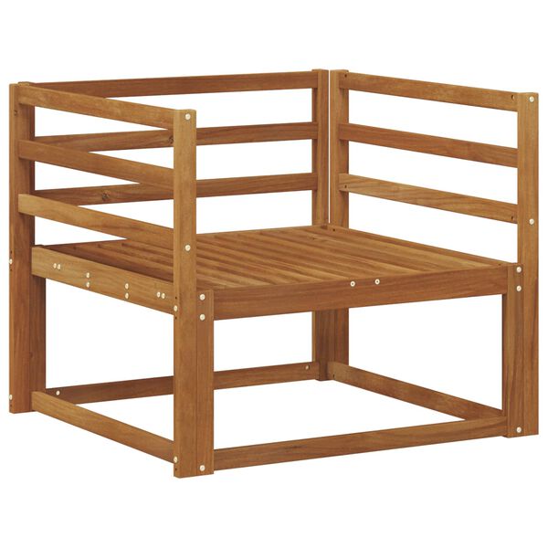 vidaXL Outdoor Middle Sofa Solid Acacia Wood Natural