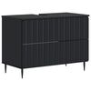 vidaXL Bathroom Sink Cabinet ZWOLLE Black 82 x 41x 58.5 cm