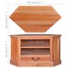 vidaXL TV Stands Brown 80 x 40 x 45 cm Solid Mahogany Wood