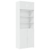 vidaXL Storage Cabinet White 80x42.5x225 cm Engineered Wood