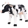 vidaXL Standing Plush Toy Cow Black and White XXL