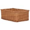 vidaXL 4 Piece Nesting Basket Set Brown Willow